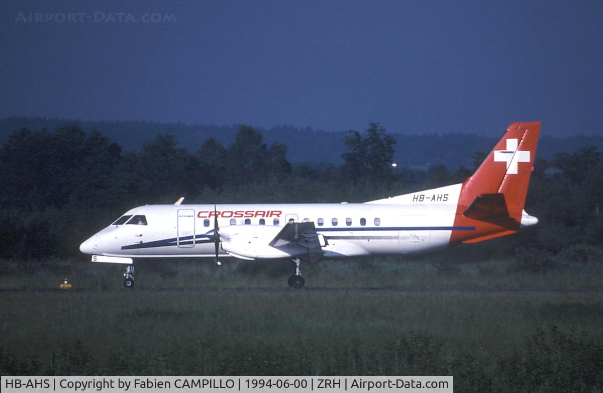 HB-AHS, 1988 Saab 340A C/N 340A-132, Crossair