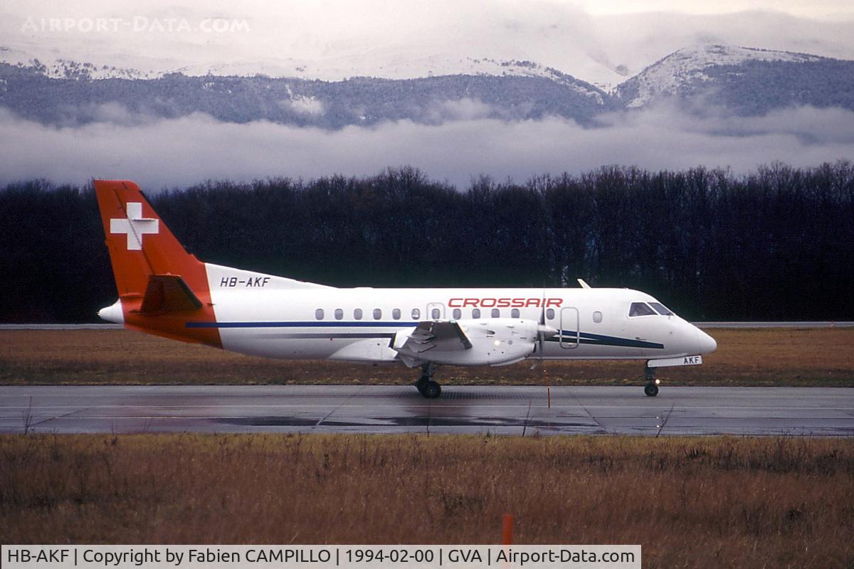 HB-AKF, 1990 Saab 340B C/N 340B-182, Crossair