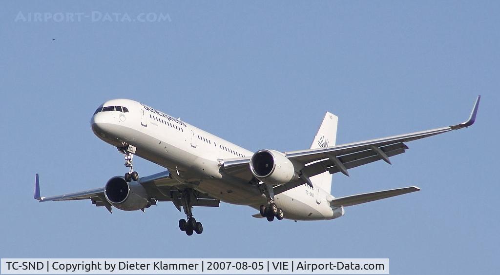 TC-SND, 1993 Boeing 757-2Q8 C/N 26268, SUN EXPRESS Boeing 757-28A