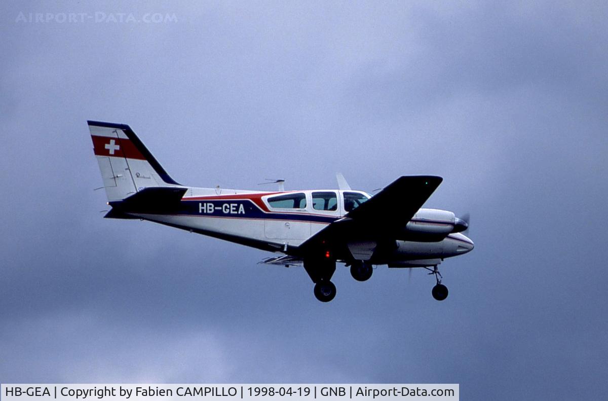 HB-GEA, 1961 Beech 95-B55 Baron Baron C/N TC-64, Beech 95-55 Baron TC-64