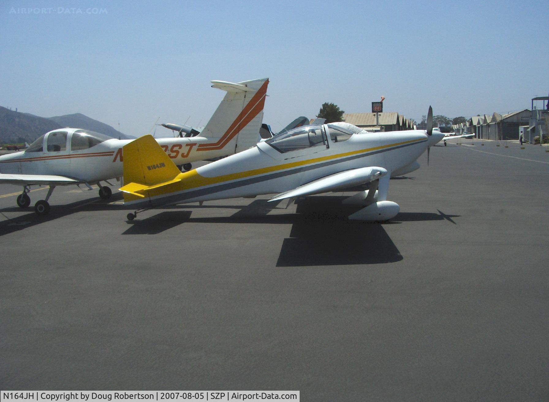 N164JH, 2001 Vans RV-6 C/N 23054, 2001 Hughes VAN's RV-6, Lycoming O&VO-360 180 Hp
