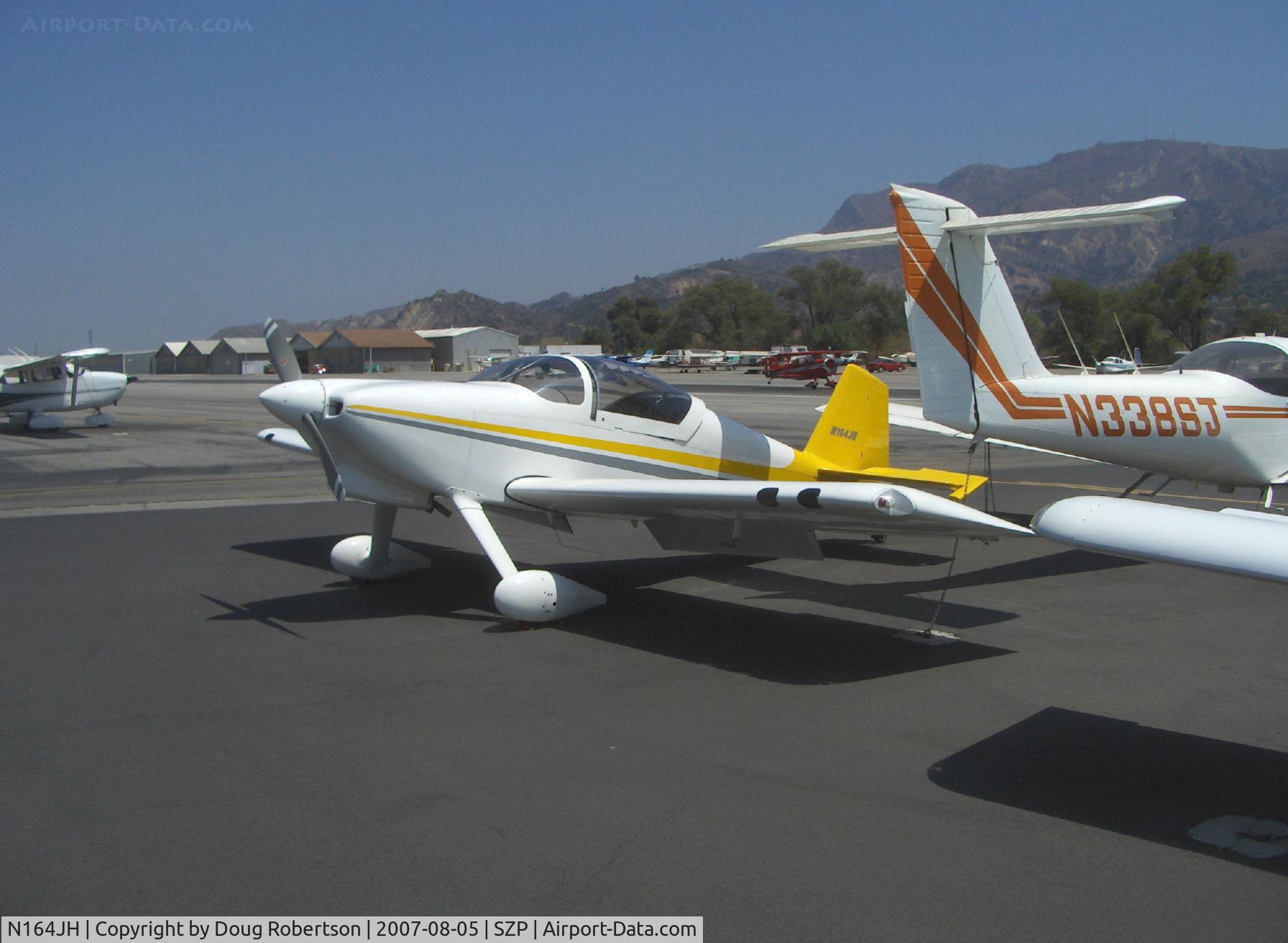 N164JH, 2001 Vans RV-6 C/N 23054, 2001 Hughes VAN's RV-6, Lycoming O&VO-360 180 Hp
