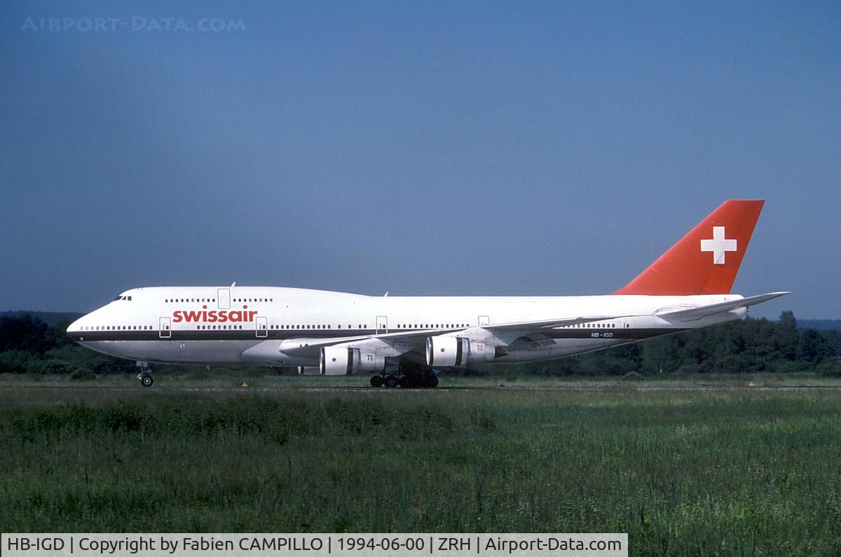 HB-IGD, 1983 Boeing 747-357 C/N 22705, Swissair