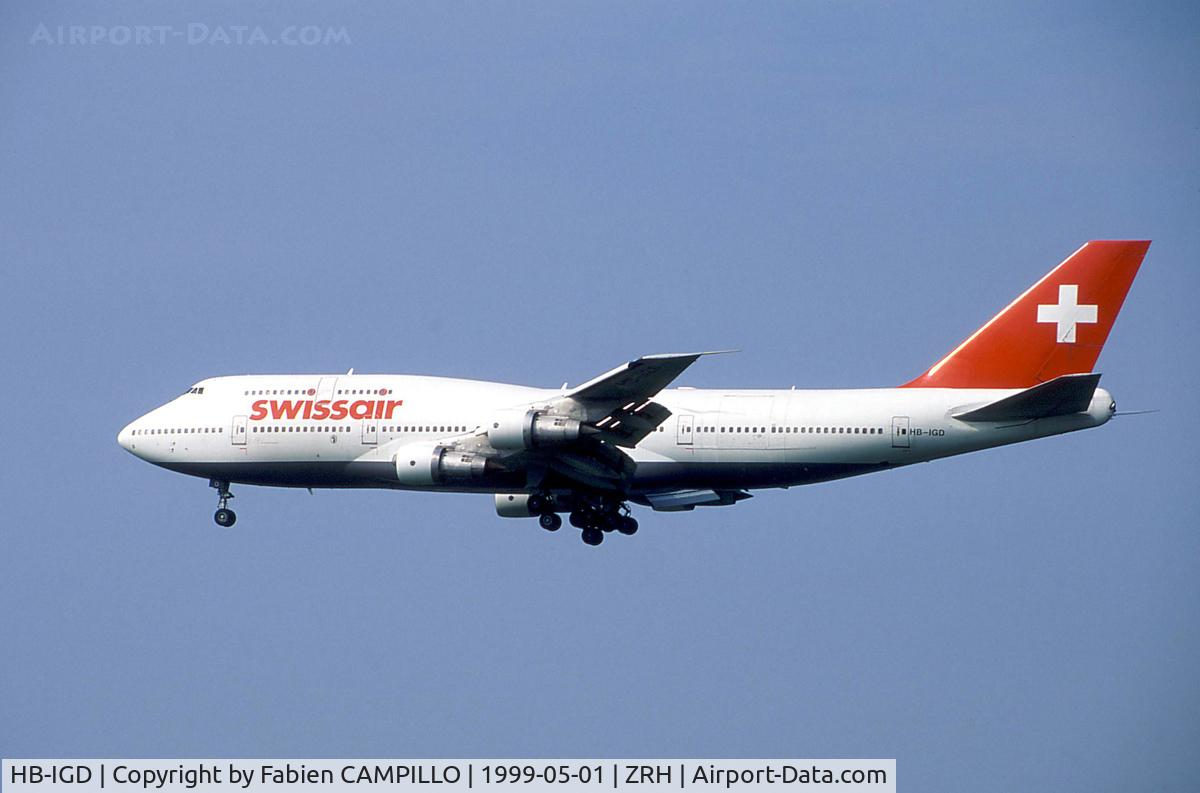 HB-IGD, 1983 Boeing 747-357 C/N 22705, Swissair