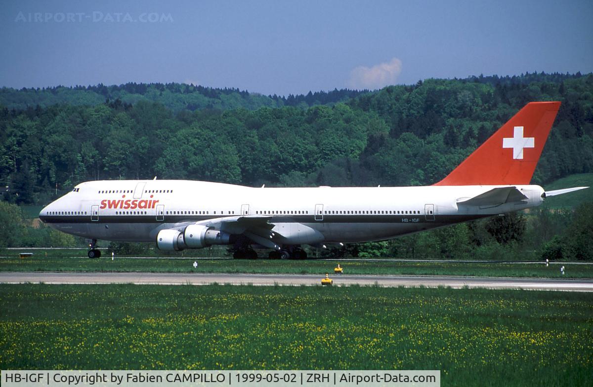 HB-IGF, 1983 Boeing 747-357 C/N 22996, Swissair