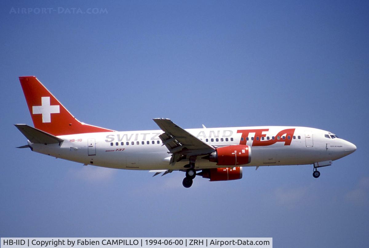 HB-IID, 1988 Boeing 737-3Y0 C/N 24255, TEA