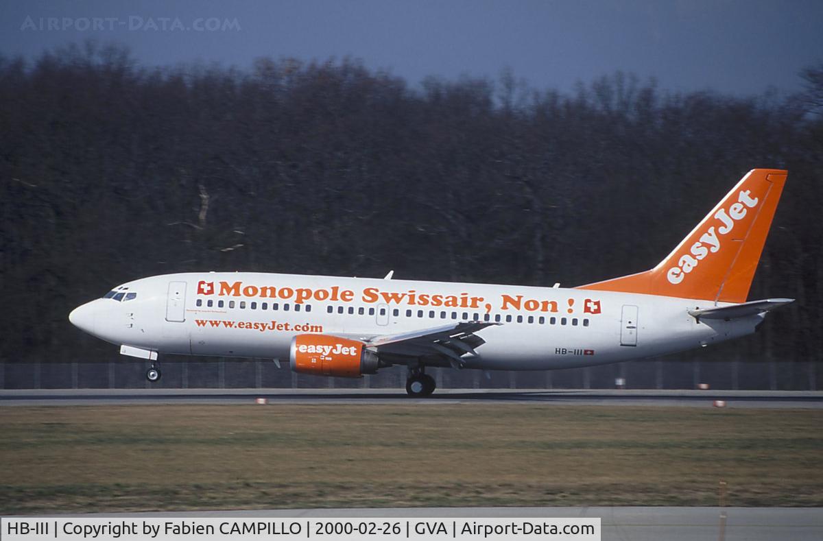 HB-III, 1998 Boeing 737-7Q8 C/N 28210, EasyJet