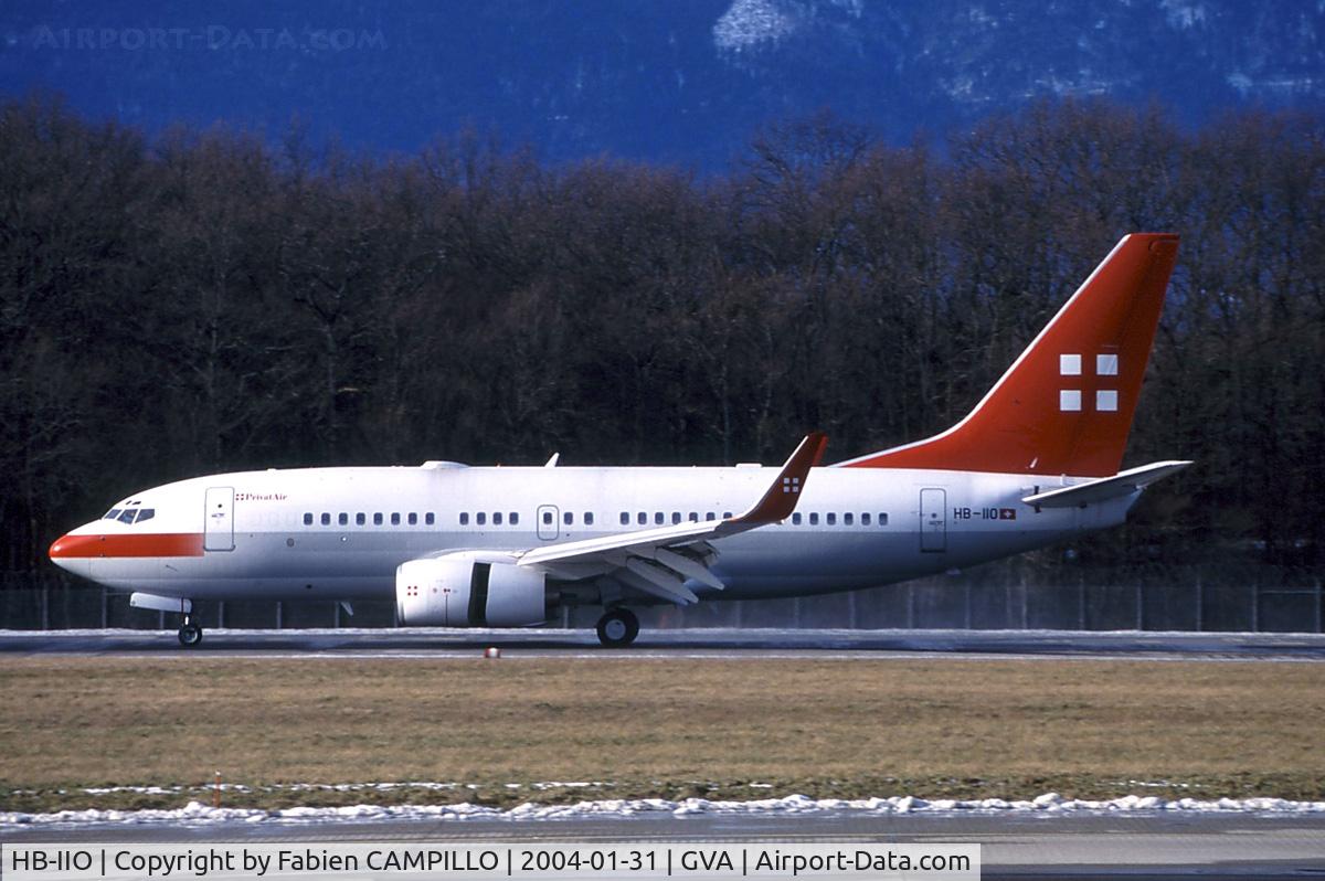 HB-IIO, 1999 Boeing 737-7AK BBJ C/N 29865, Privatair