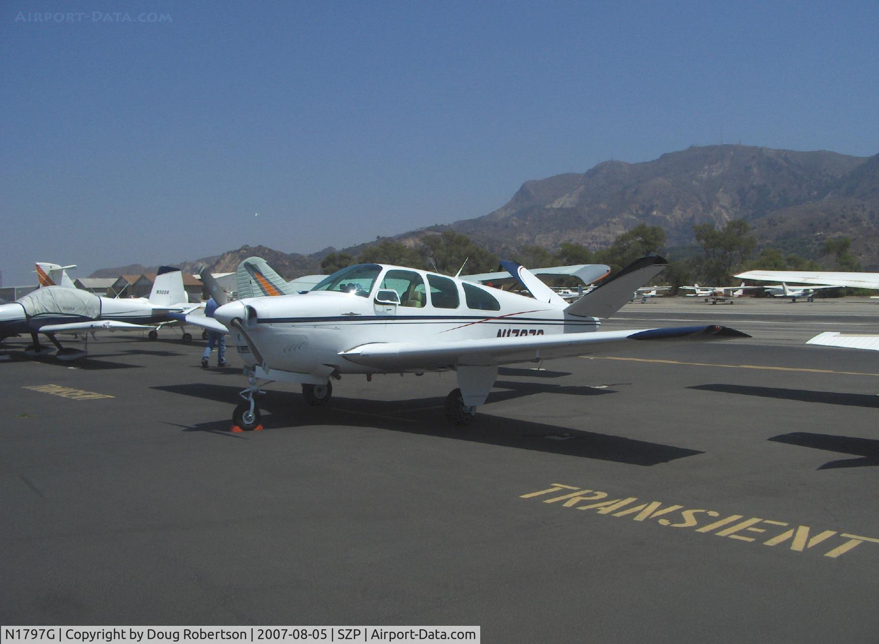 N1797G, 1962 Beech P35 Bonanza C/N D-6975, 1962 Beech P35 BONANZA, Continental IO-470-N 260 Hp