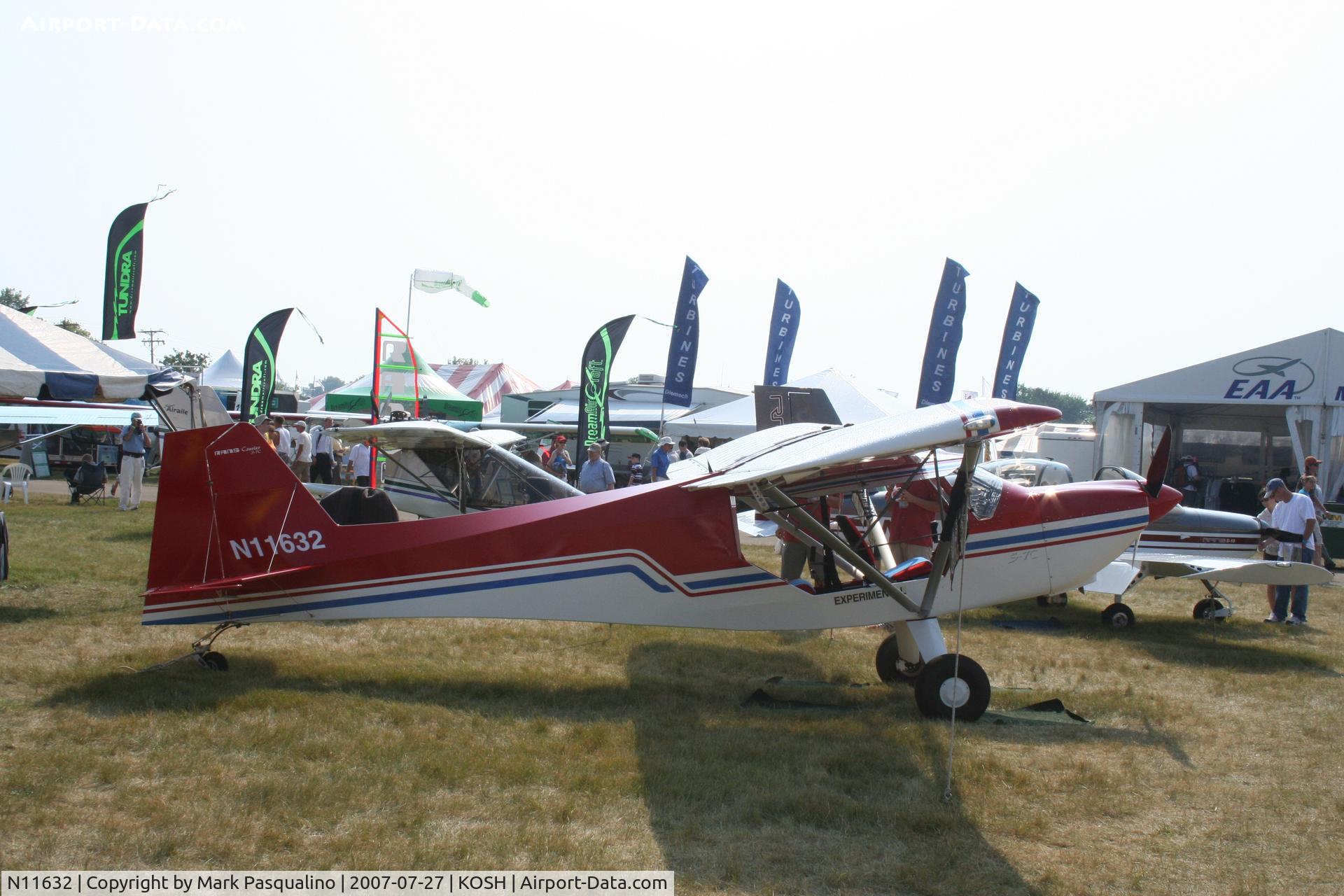 N11632, 1996 Rans S-7C Courier C/N C0796-002, Rans S-7C