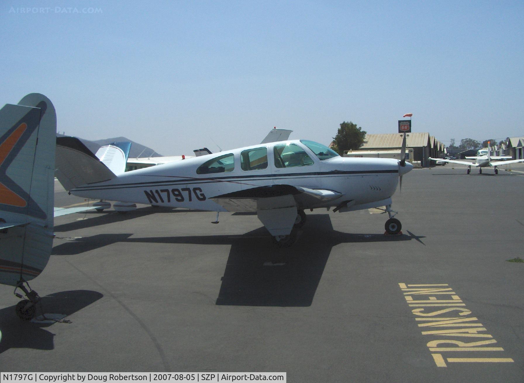 N1797G, 1962 Beech P35 Bonanza C/N D-6975, 1962 Beech P35 BONANZA, Continental IO-470-N 260 Hp