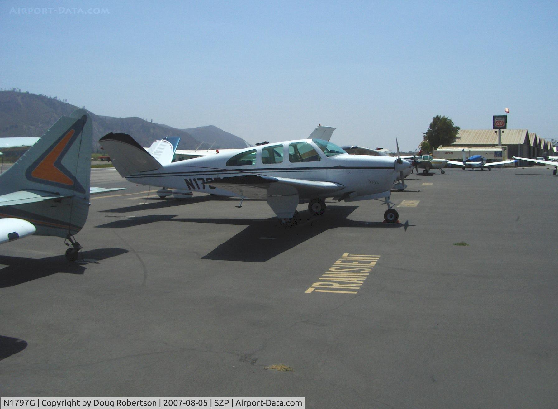 N1797G, 1962 Beech P35 Bonanza C/N D-6975, 1962 Beech P35 BONANZA, Continental IO-470-N 260 Hp