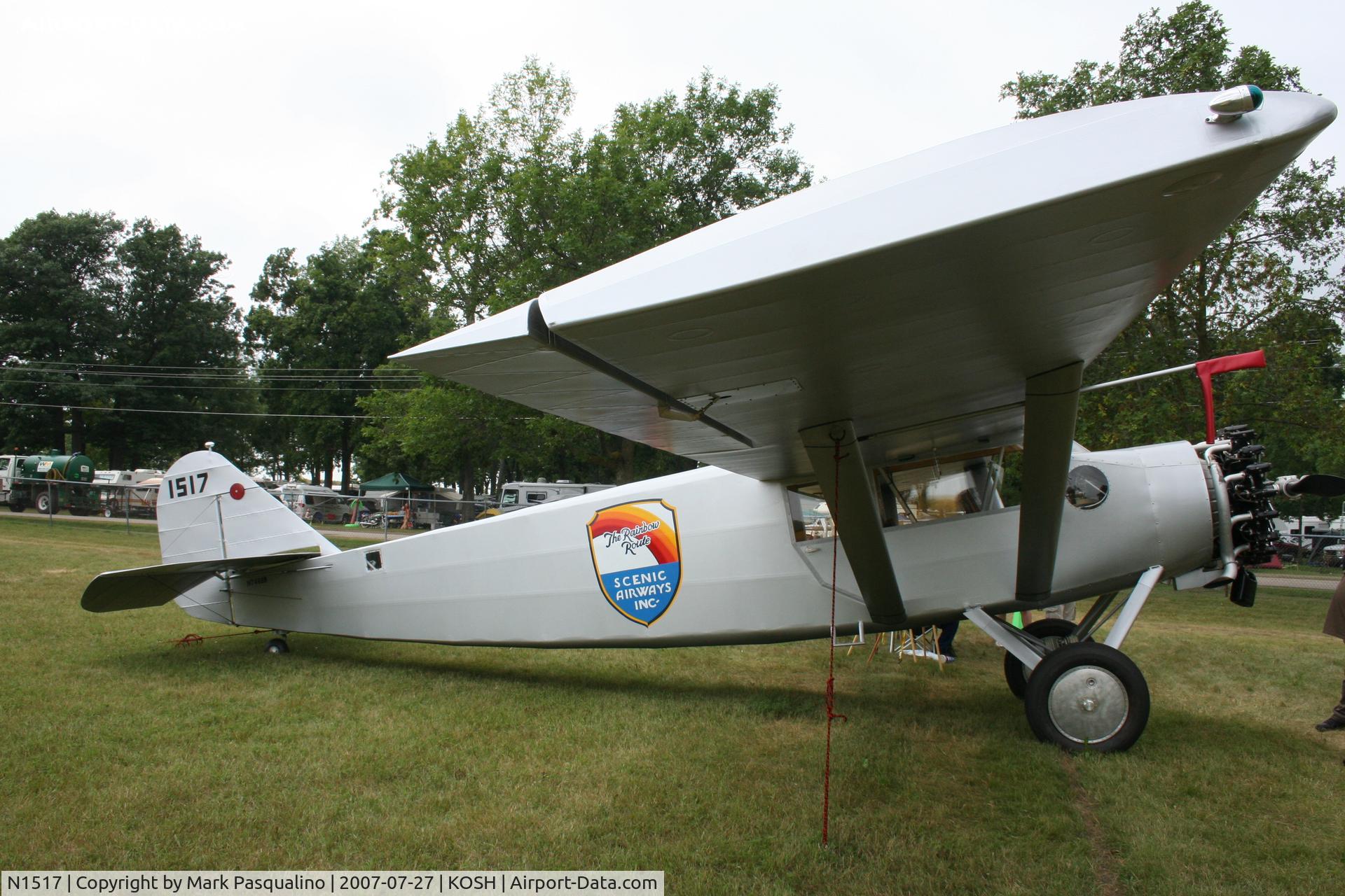 N1517, 1927 Stinson SM-1 C/N M-209, Stinson SM-1
