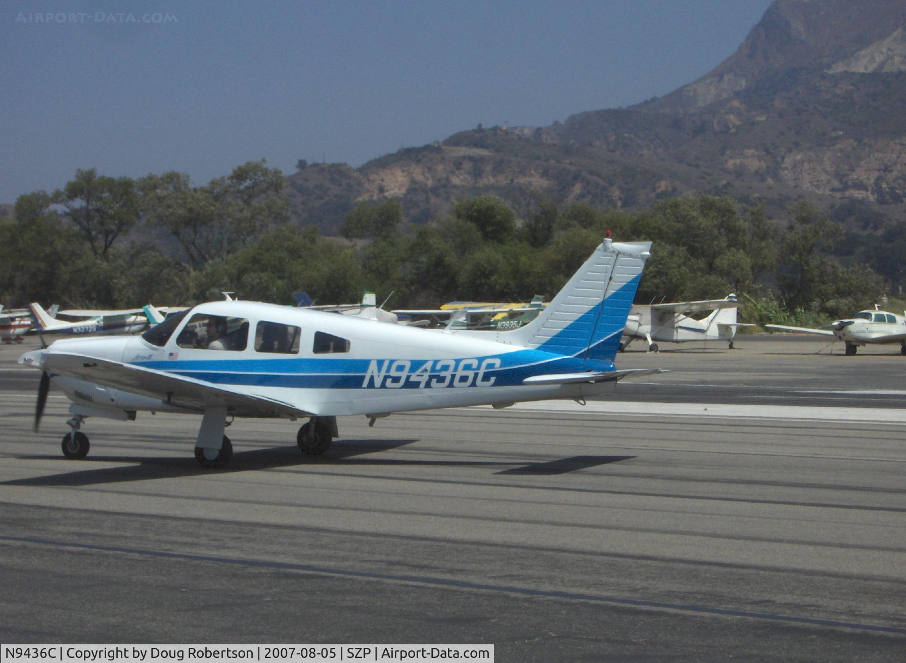 N9436C, 1978 Piper PA-28R-201 Cherokee Arrow III C/N 28R-7837198, 1978 Piper PA-28R-201 ARROW II, Lycoming IO-360-C1C6 200 Hp, taxi