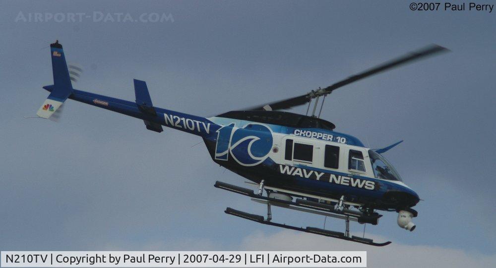 N210TV, 1988 Bell 206L-3 LongRanger III C/N 51267, Somewhat common sight over Hampton Roads