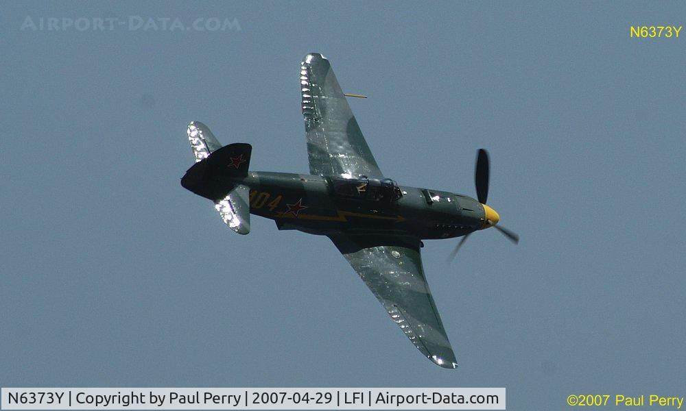 N6373Y, 1997 Yakovlev Yak-9U-M C/N 0470404, The YAK, pulling around