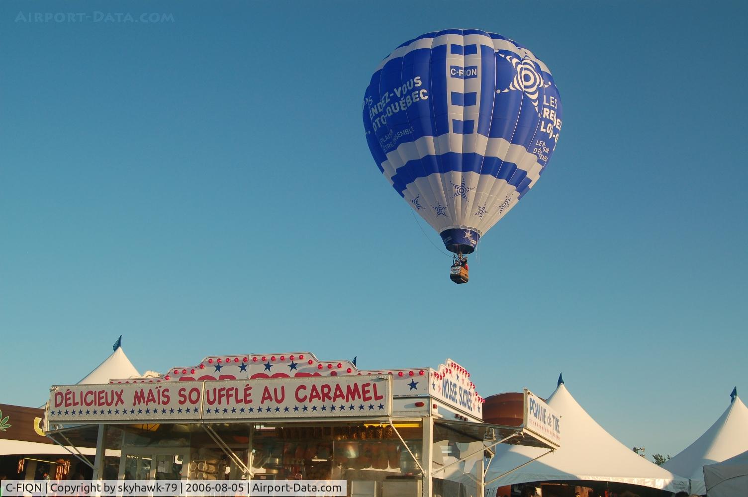 C-FIQN, 2006 Fantasy Sky Promotions FANTASY EIGHT-90 C/N 105, Festivent St-Jean-Chrysostome Hot air balloom festival