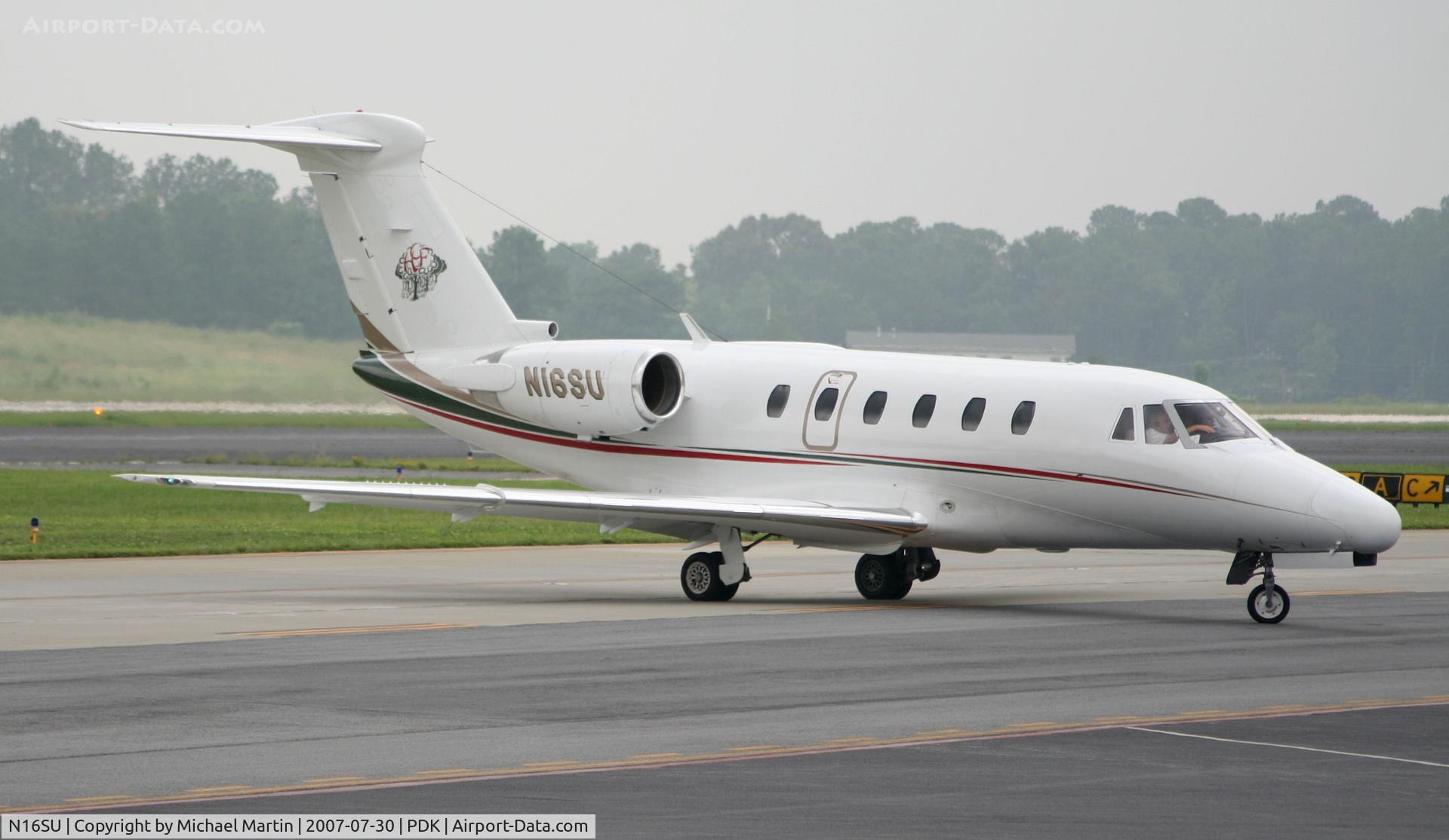 N16SU, 1984 Cessna 650 Citation III C/N 650-0025, Taxing to Mercury Air Center