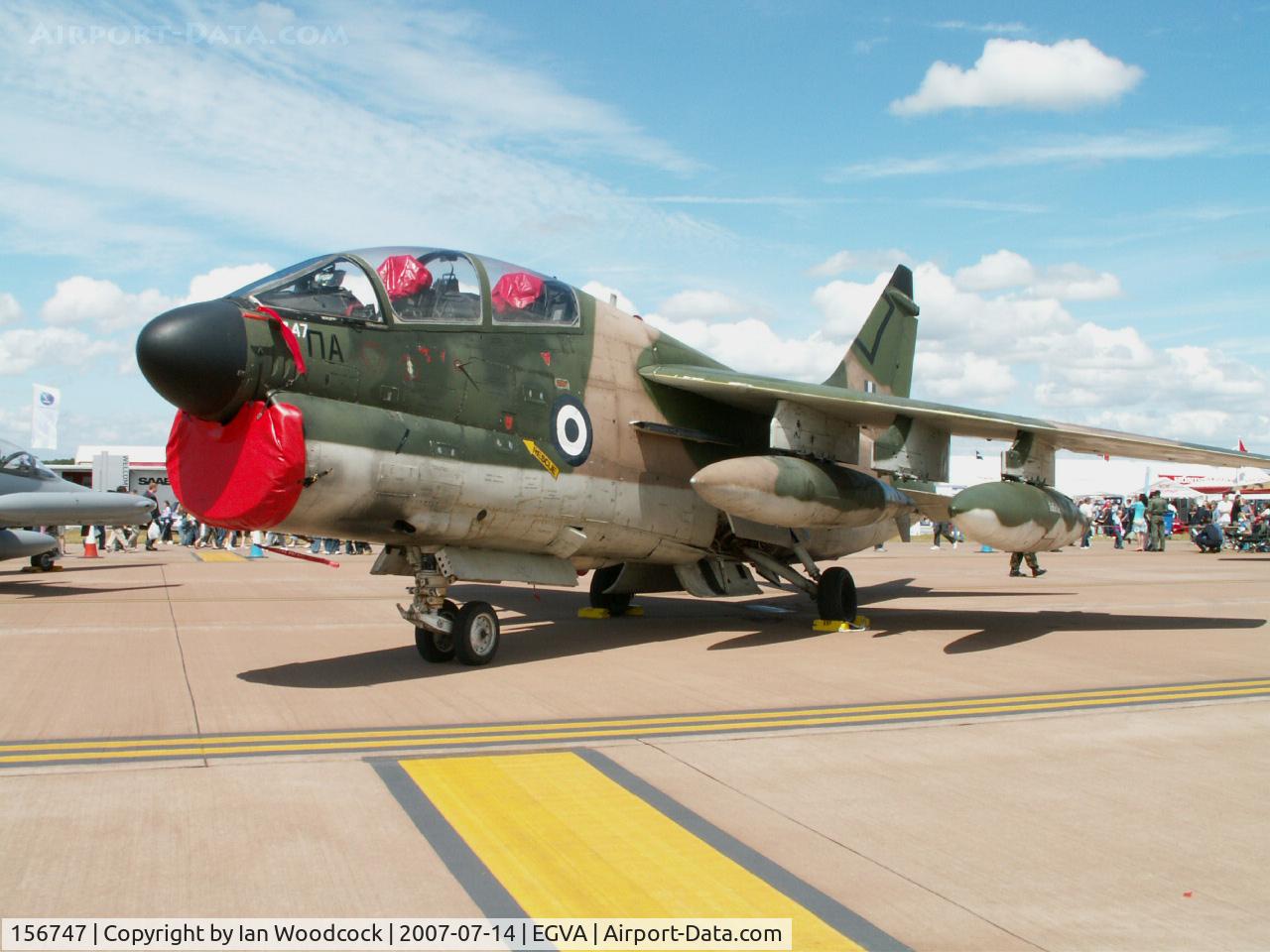 156747, LTV TA-7C Corsair II C/N E-014, Ling-Temco-Vought TA-7C/Greek A/F at RIAT Fairford