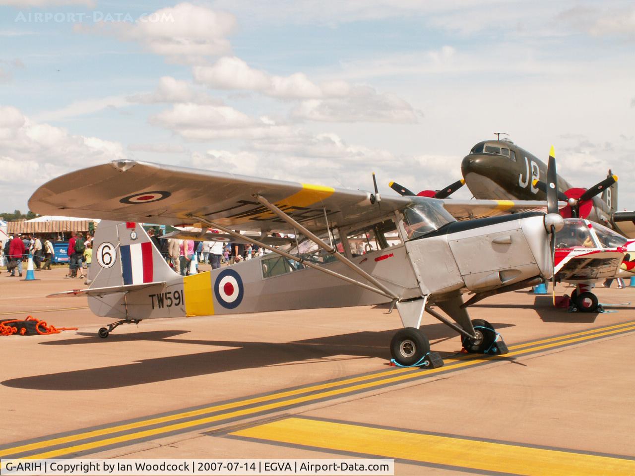 G-ARIH, 1946 Auster 6A Tugmaster C/N 2463, Auster 6A/RIAT Fairford (carries TW591)
