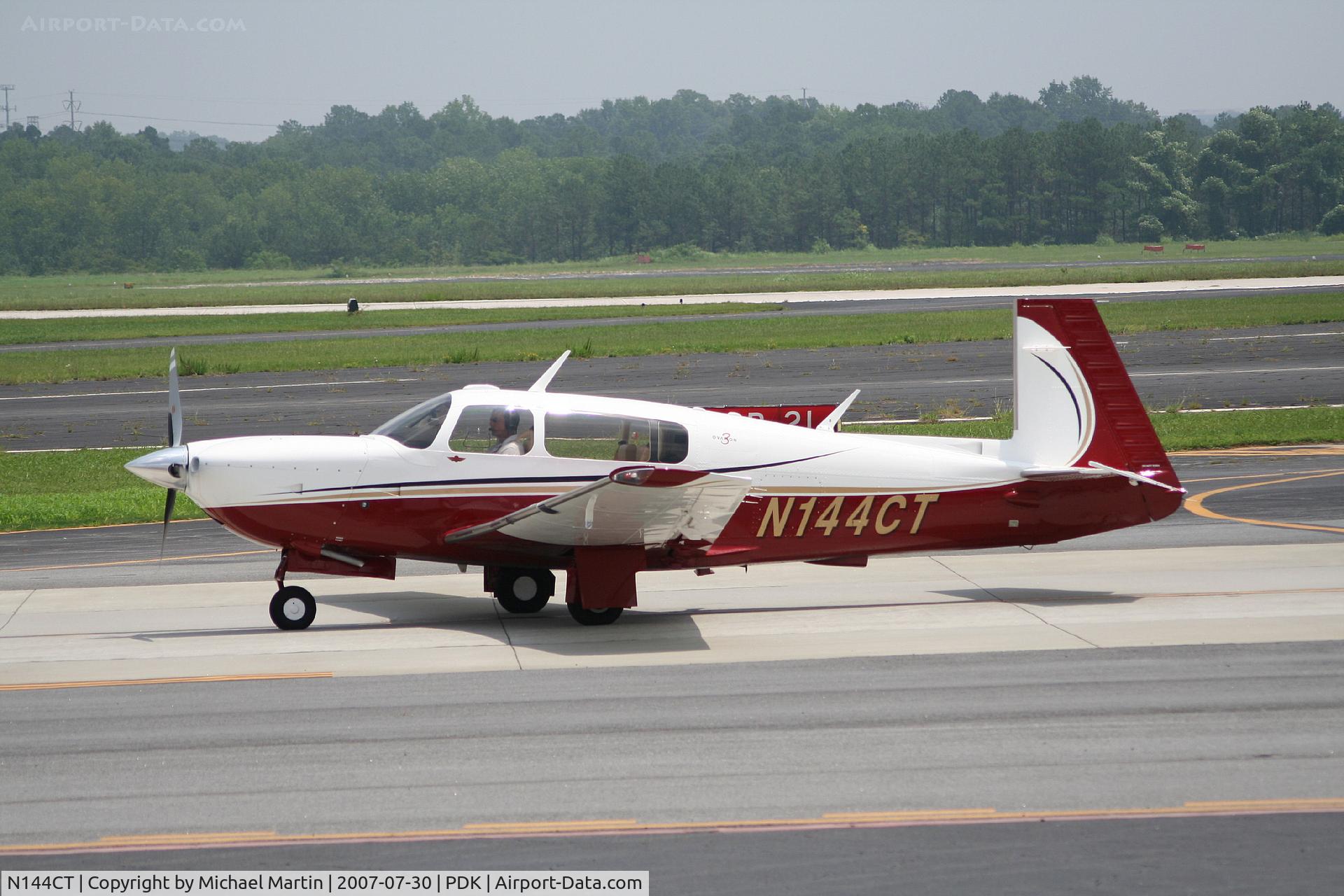 N144CT, 2006 Mooney M20R Ovation C/N 29-0462, Taxing back from flight