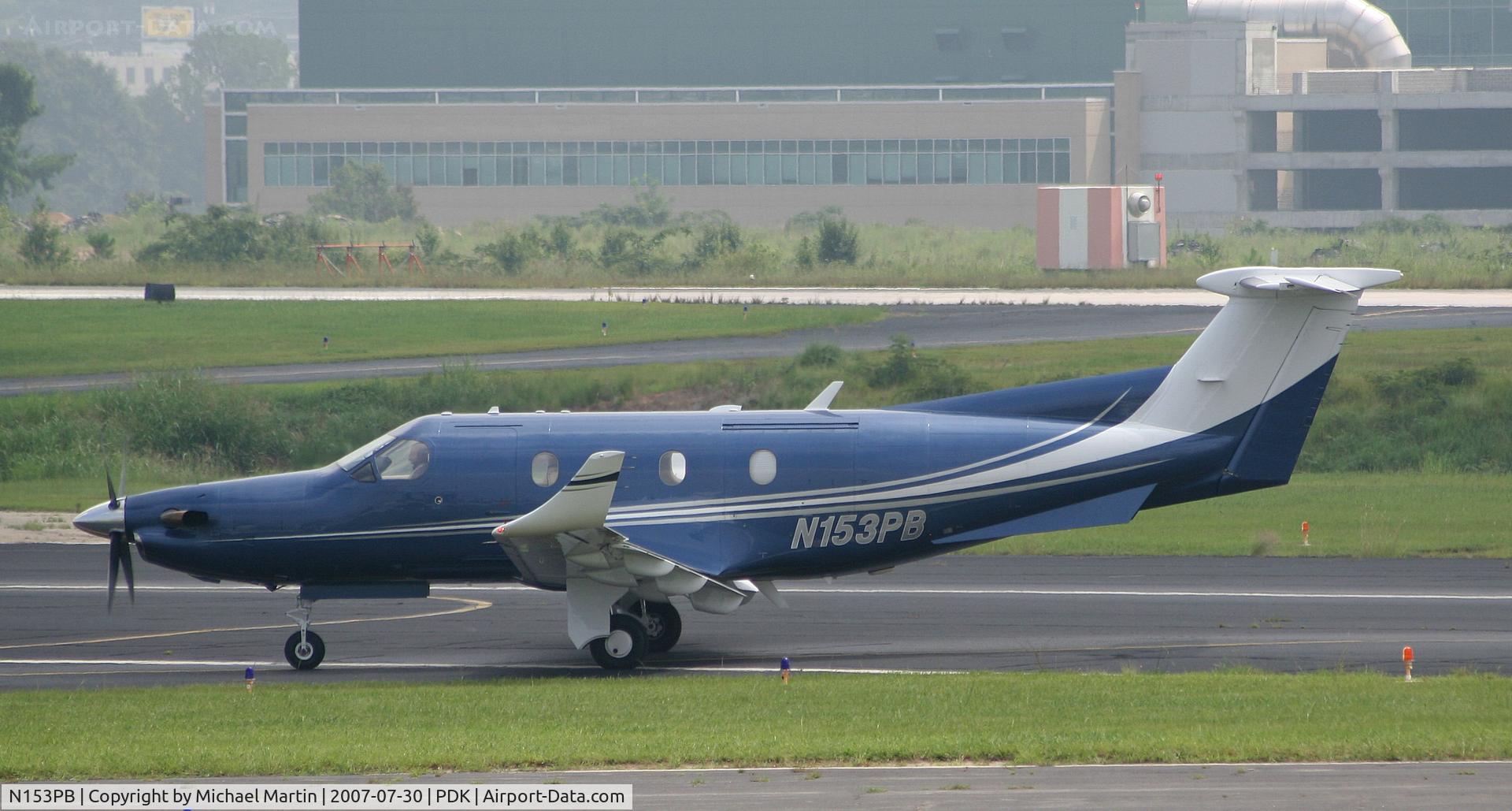 N153PB, 1996 Pilatus PC-12/45 C/N 153, Returning from a round trip test flight