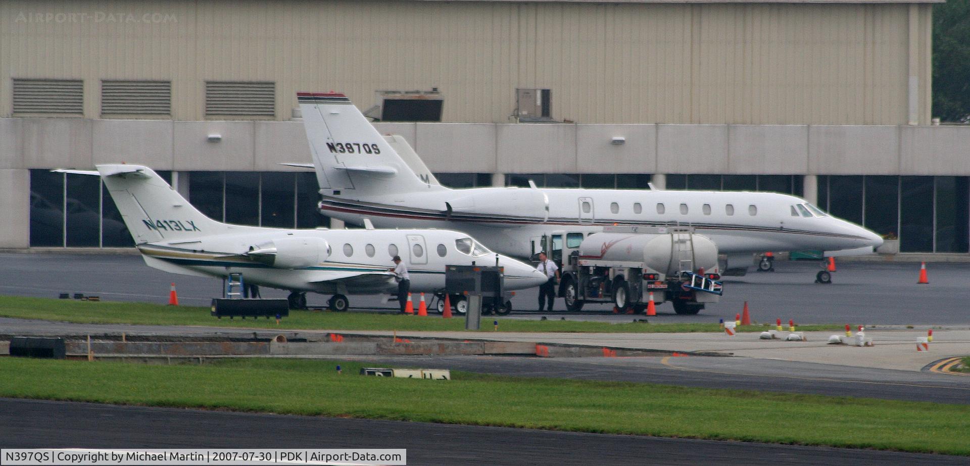 N397QS, 2007 Cessna 680 Citation Sovereign C/N 680-0144, Tied down @ Signature Flight Support