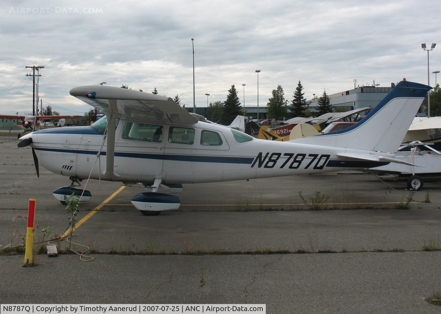 N8787Q, 1976 Cessna U206G Stationair C/N U20603539, General Aviation Parking area at Anchorage International
