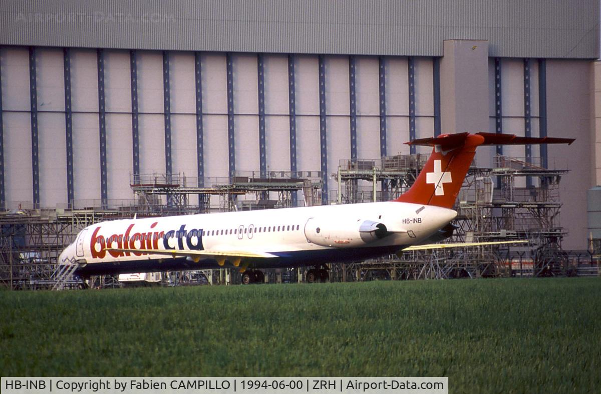 HB-INB, 1982 McDonnell Douglas MD-82 (DC-9-82) C/N 49101, Balair CTA
