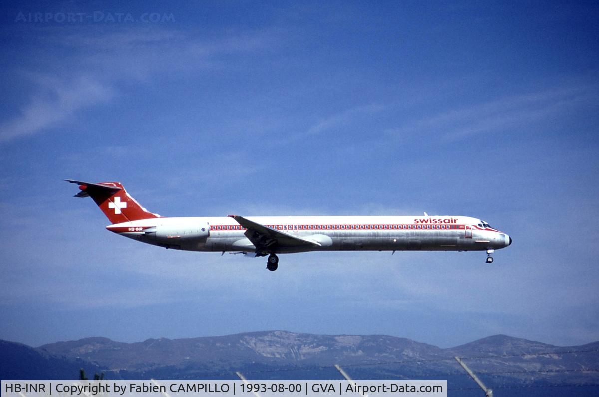 HB-INR, 1985 McDonnell Douglas MD-82 (DC-9-82) C/N 49227, Swissair