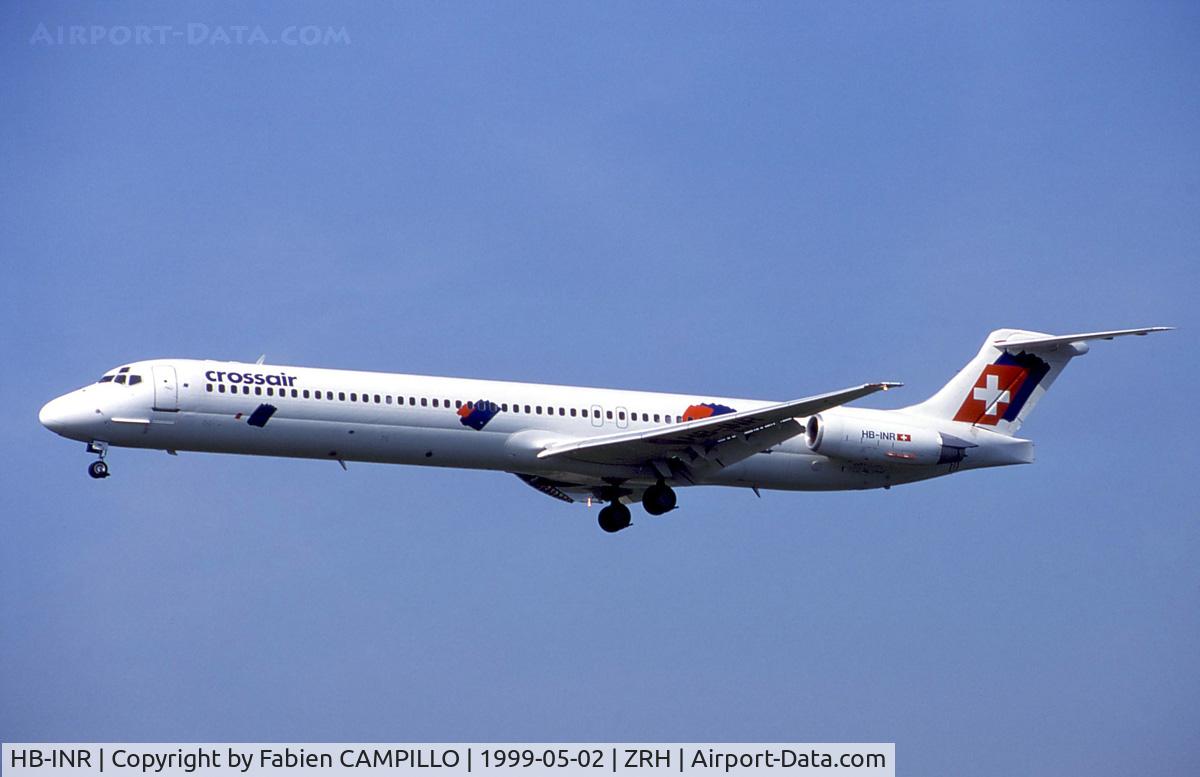 HB-INR, 1985 McDonnell Douglas MD-82 (DC-9-82) C/N 49227, Crossair
