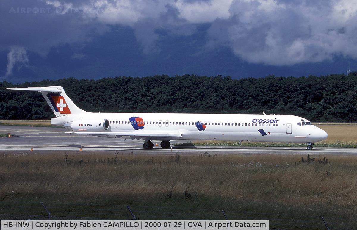 HB-INW, 1987 McDonnell Douglas MD-83 (DC-9-83) C/N 49569, Crossair