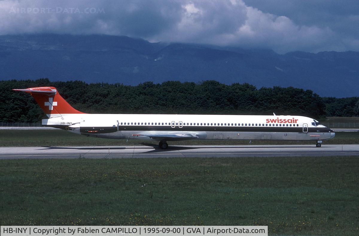 HB-INY, 1988 McDonnell Douglas MD-82 (DC-9-82) C/N 49571, Swissair