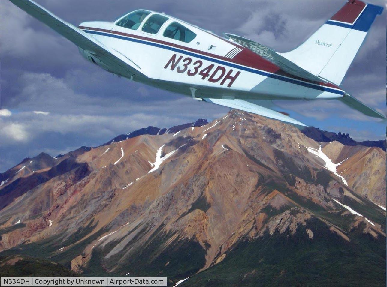 N334DH, 1975 Beech F33A Bonanza C/N CE-625, Near Paxson AK