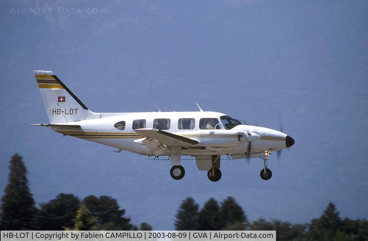 HB-LOT, 1974 Piper PA-31-310 Navajo C/N 31-7400981, Piper PA-31-310 Navajo B 31-7400981