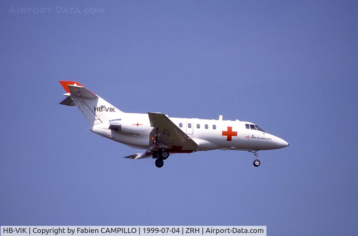 HB-VIK, 1987 British Aerospace BAe.125 Series 800A C/N 258091, Hawker 800B 258091