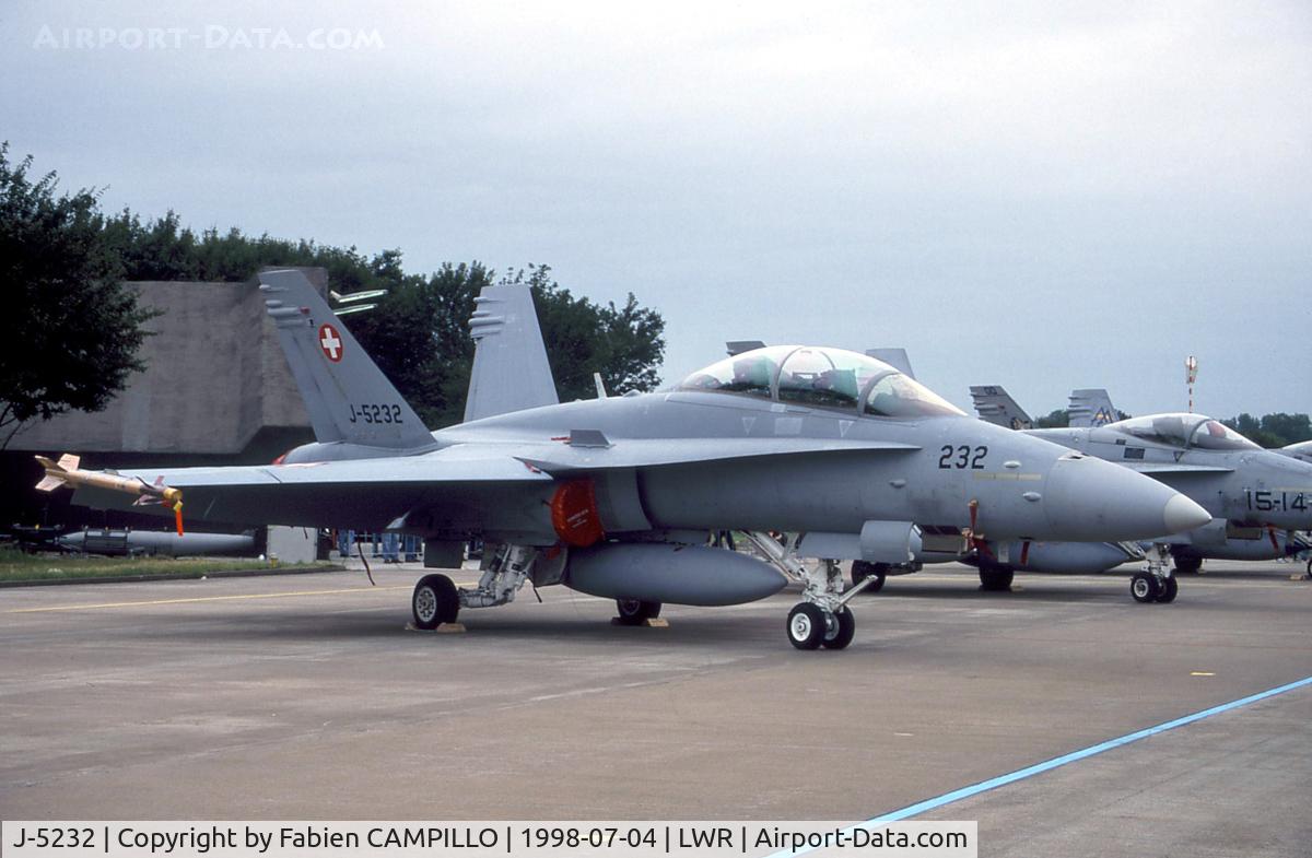 J-5232, 1996 McDonnell Douglas F/A-18D Hornet C/N 1308, Leewarden 1998 Open Day