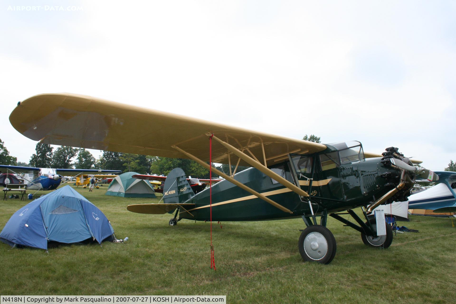 N418N, 1929 Travel Air 10-D C/N 10-2011, Travel Air 10-D