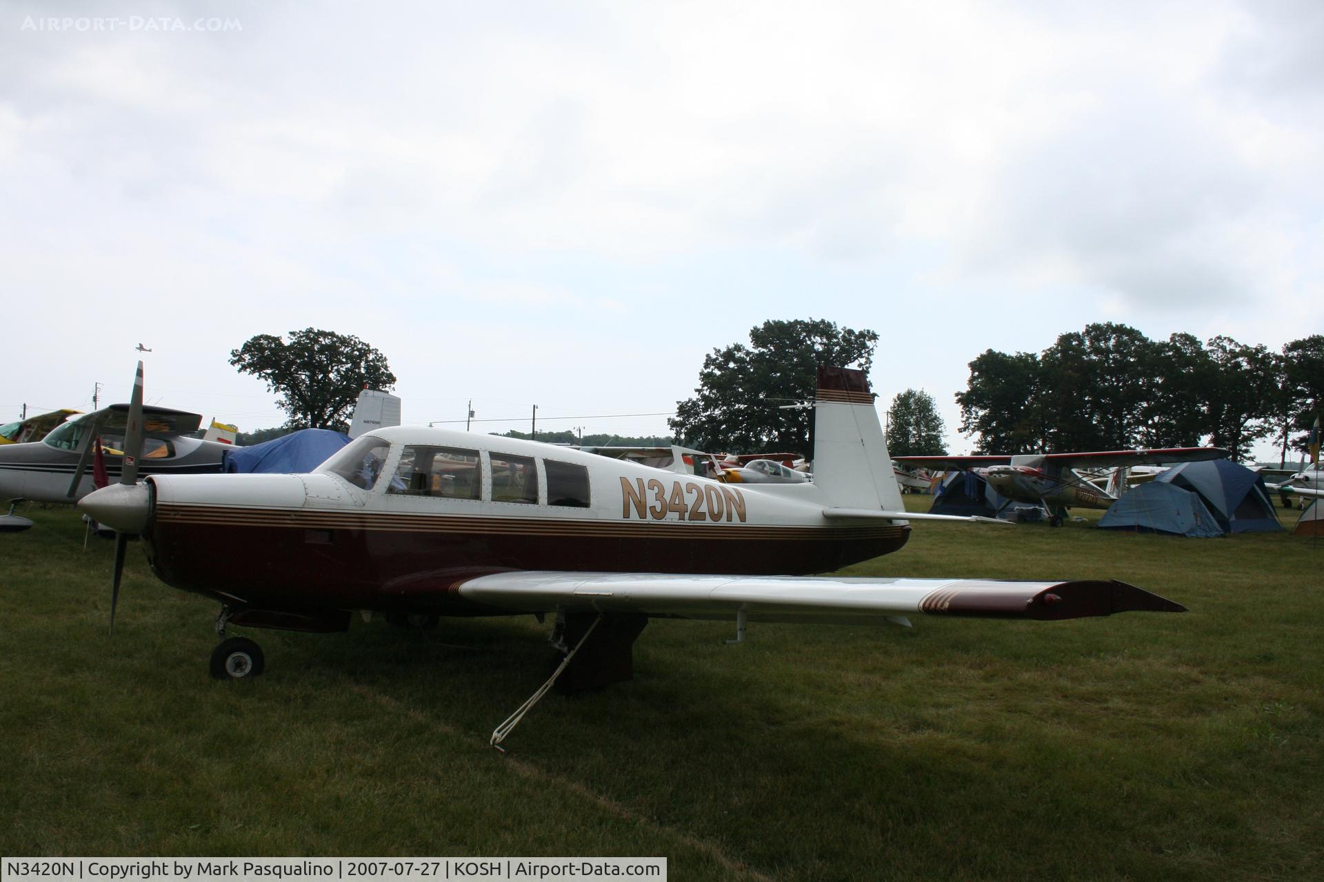 N3420N, 1967 Mooney M20F Executive C/N 680047, Mooney M20F