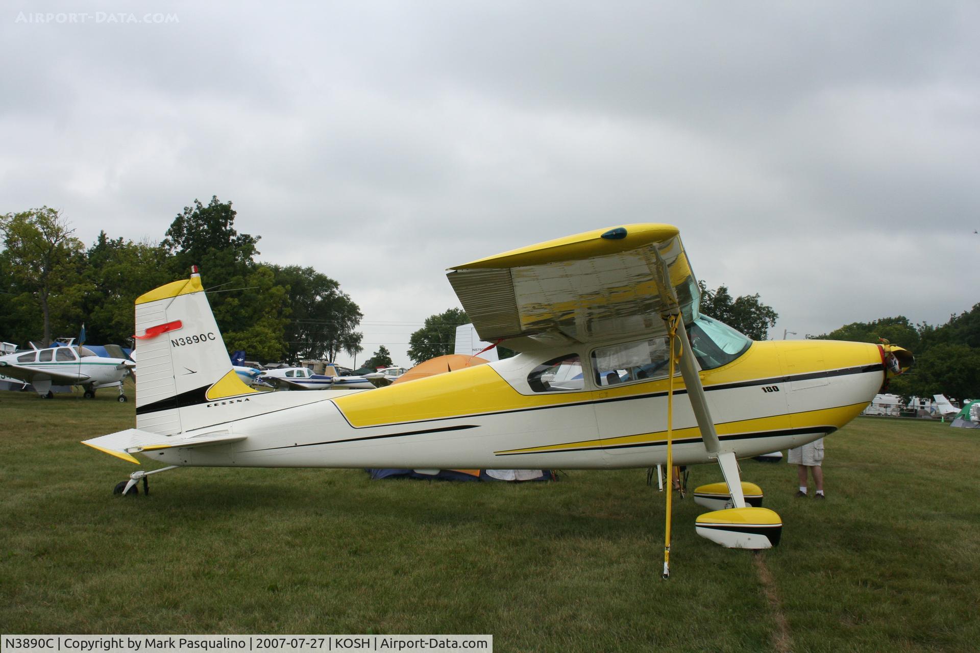 N3890C, 1954 Cessna 180 C/N 31038, Cessna 180