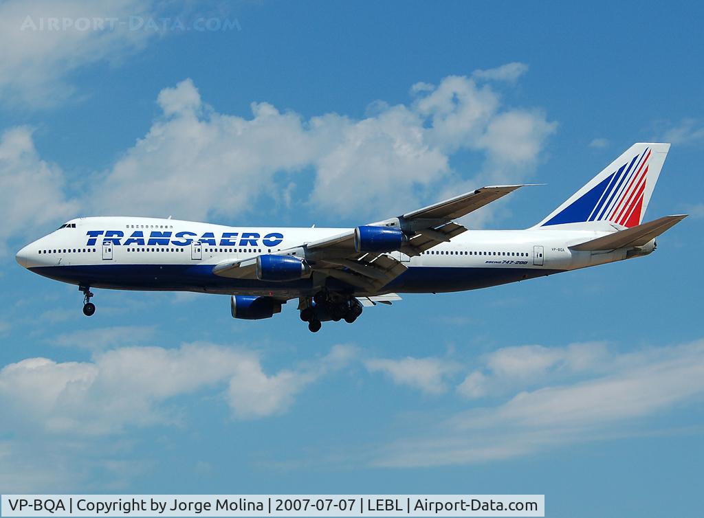 VP-BQA, 1981 Boeing 747-219B C/N 22723, On final ILS 25R.