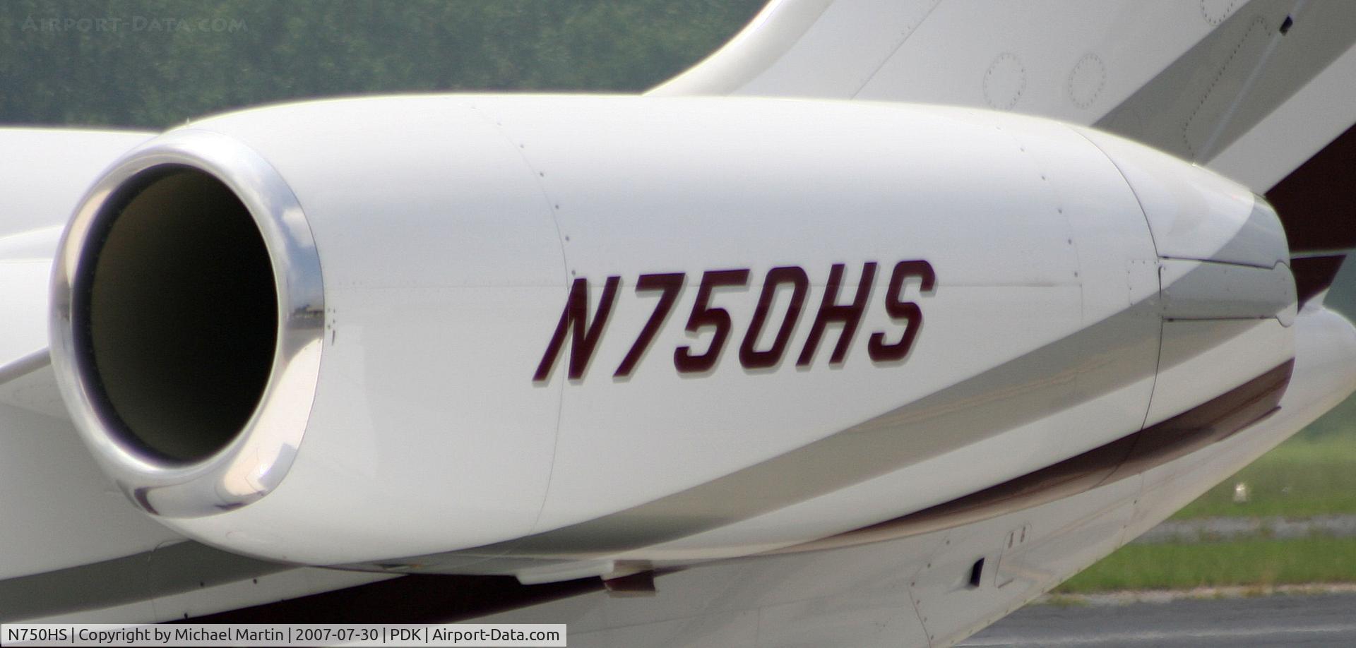 N750HS, 2000 Cessna 750 Citation X C/N 750-0103, Tail Numbers