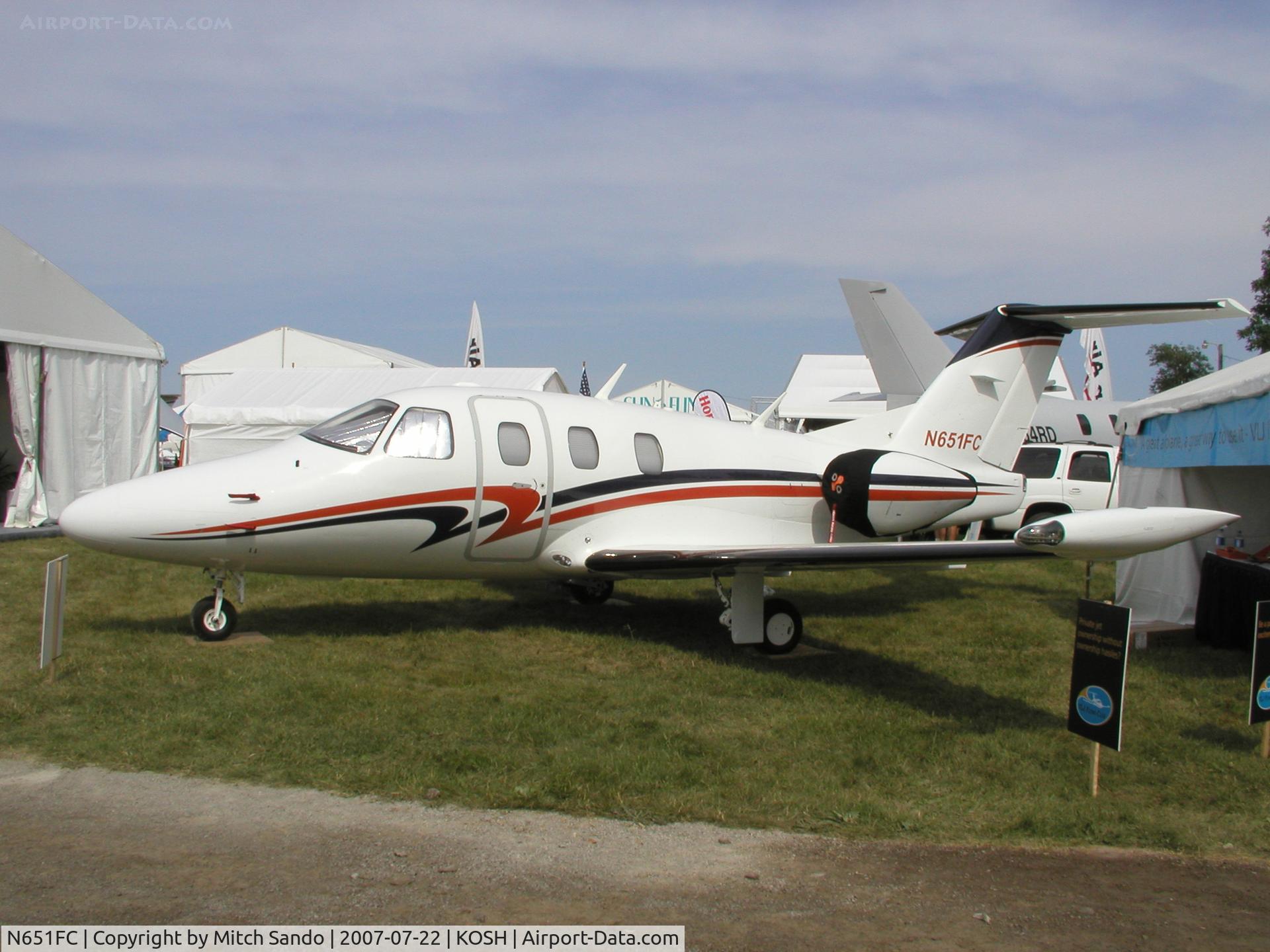 N651FC, 2007 Eclipse Aviation Corp EA500 C/N 000012, EAA AirVenture 2007.