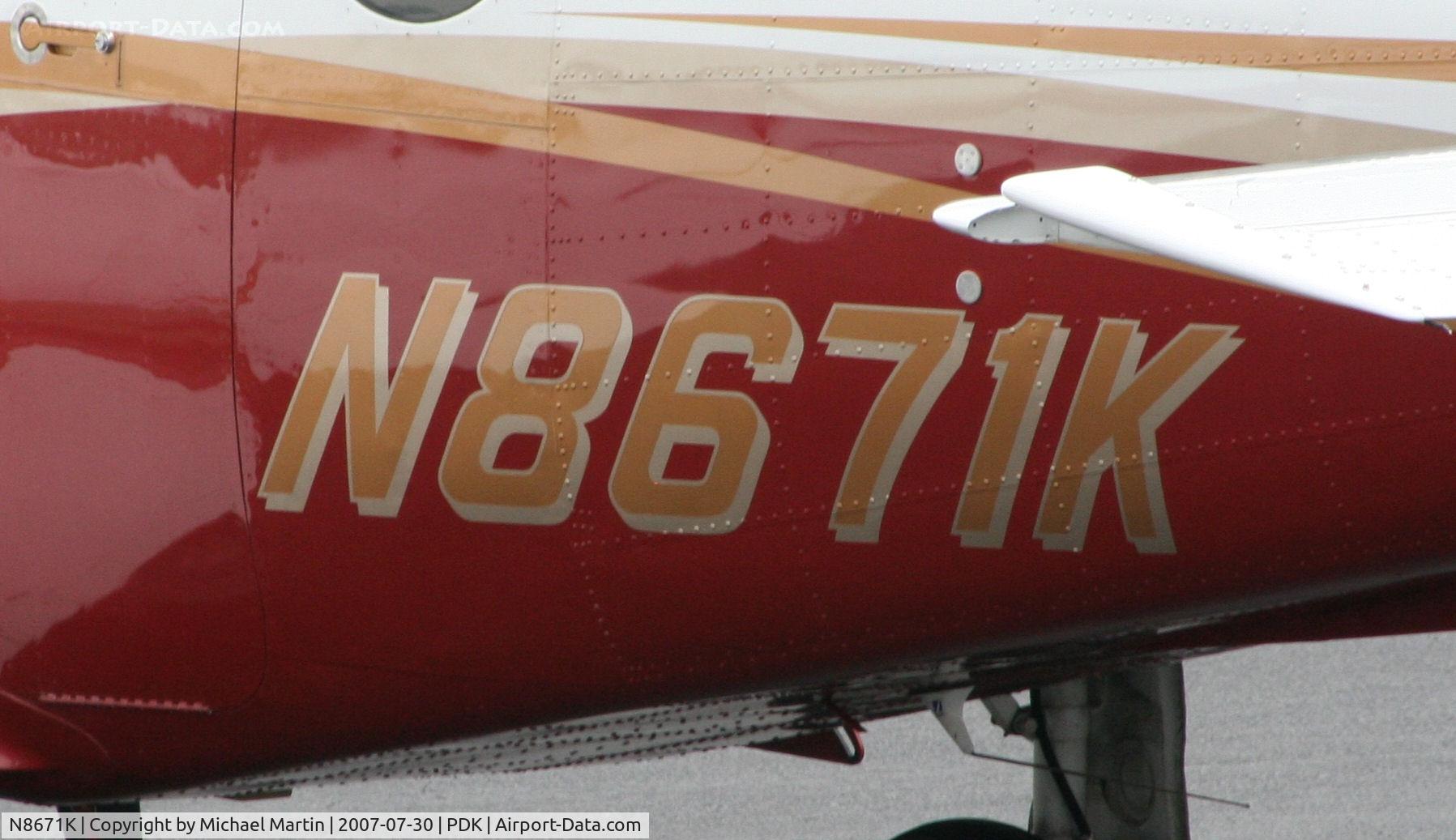 N8671K, 1978 Cessna 340A C/N 340A0611, Tail Numbers