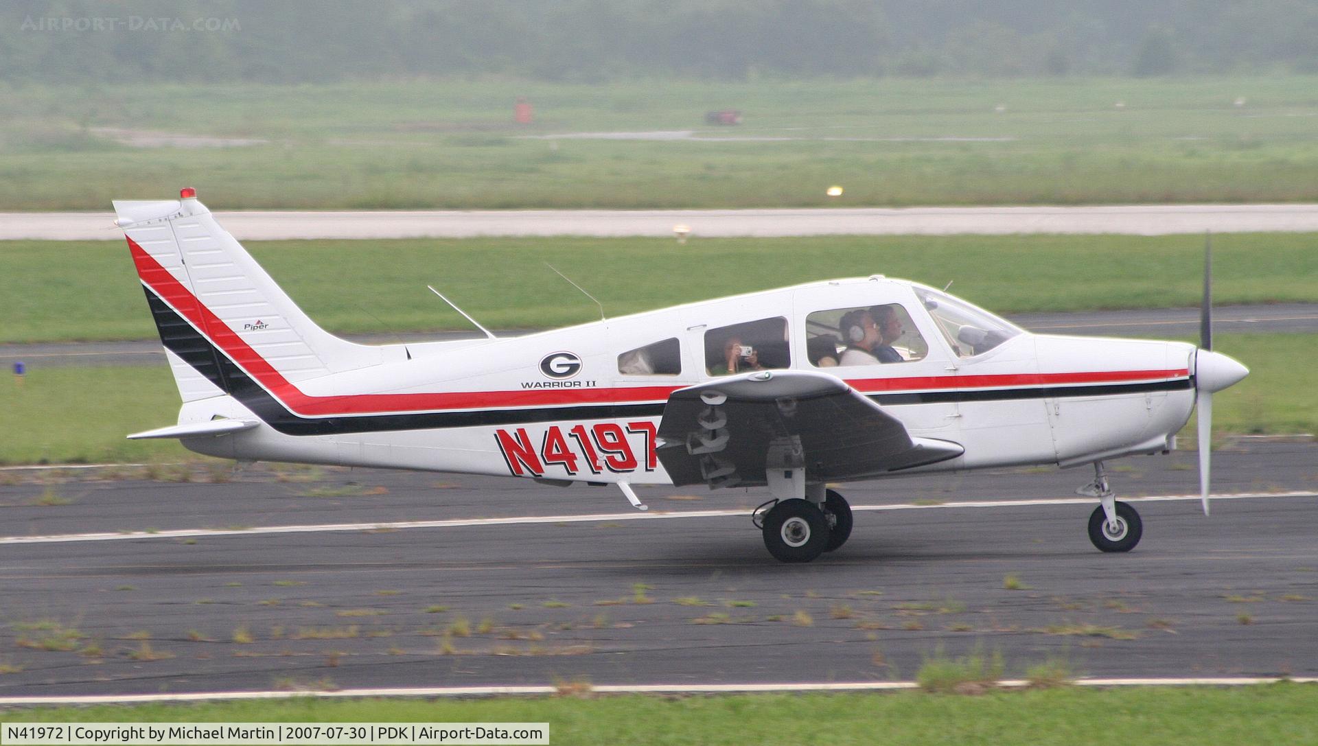 N41972, 1974 Piper PA-28-151 C/N 28-7415373, Taking off from Runway 20R