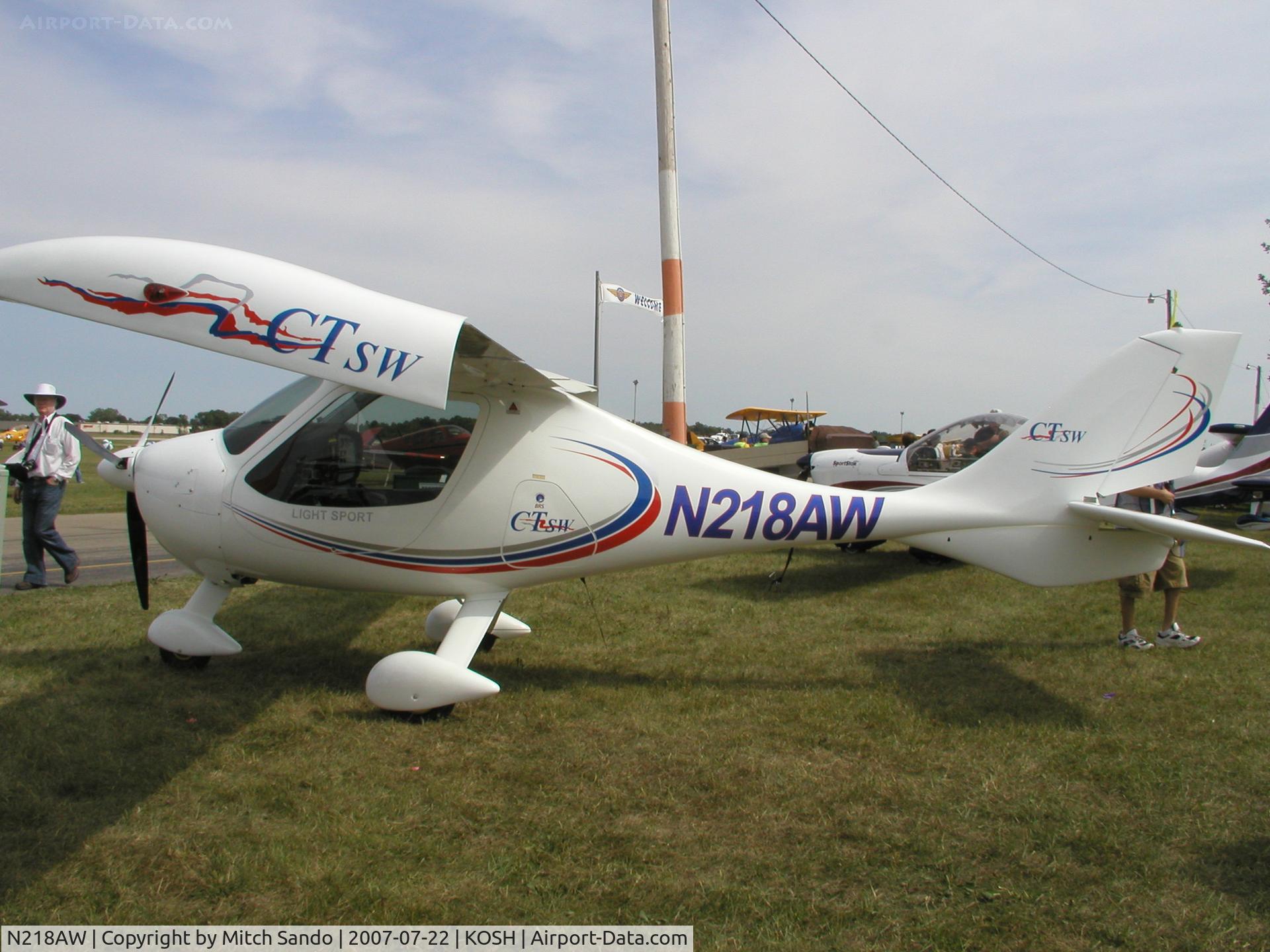 N218AW, 2006 Flight Design CTSW C/N 06-11-07, CT from Airlake at AirVenture 2007.