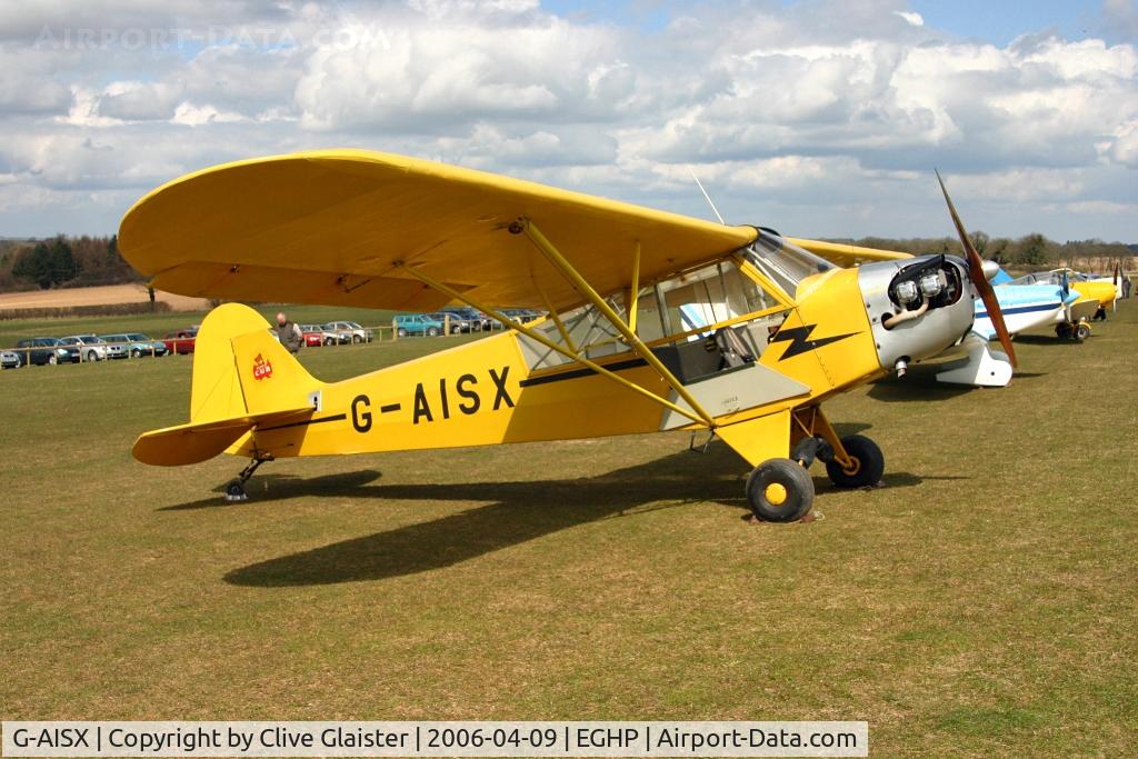 G-AISX, 1943 Piper L-4H Grasshopper (J3C-65D) C/N 11663, Previous ID: EC-AQZ