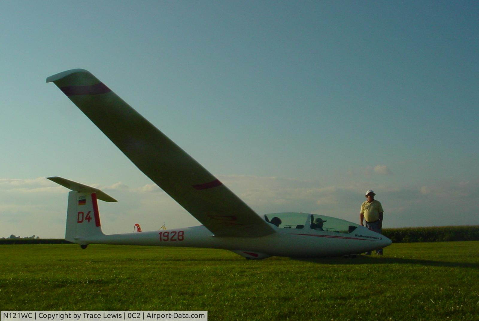 N121WC, 1990 Schleicher ASK-21 C/N 21464, Sunset Flight