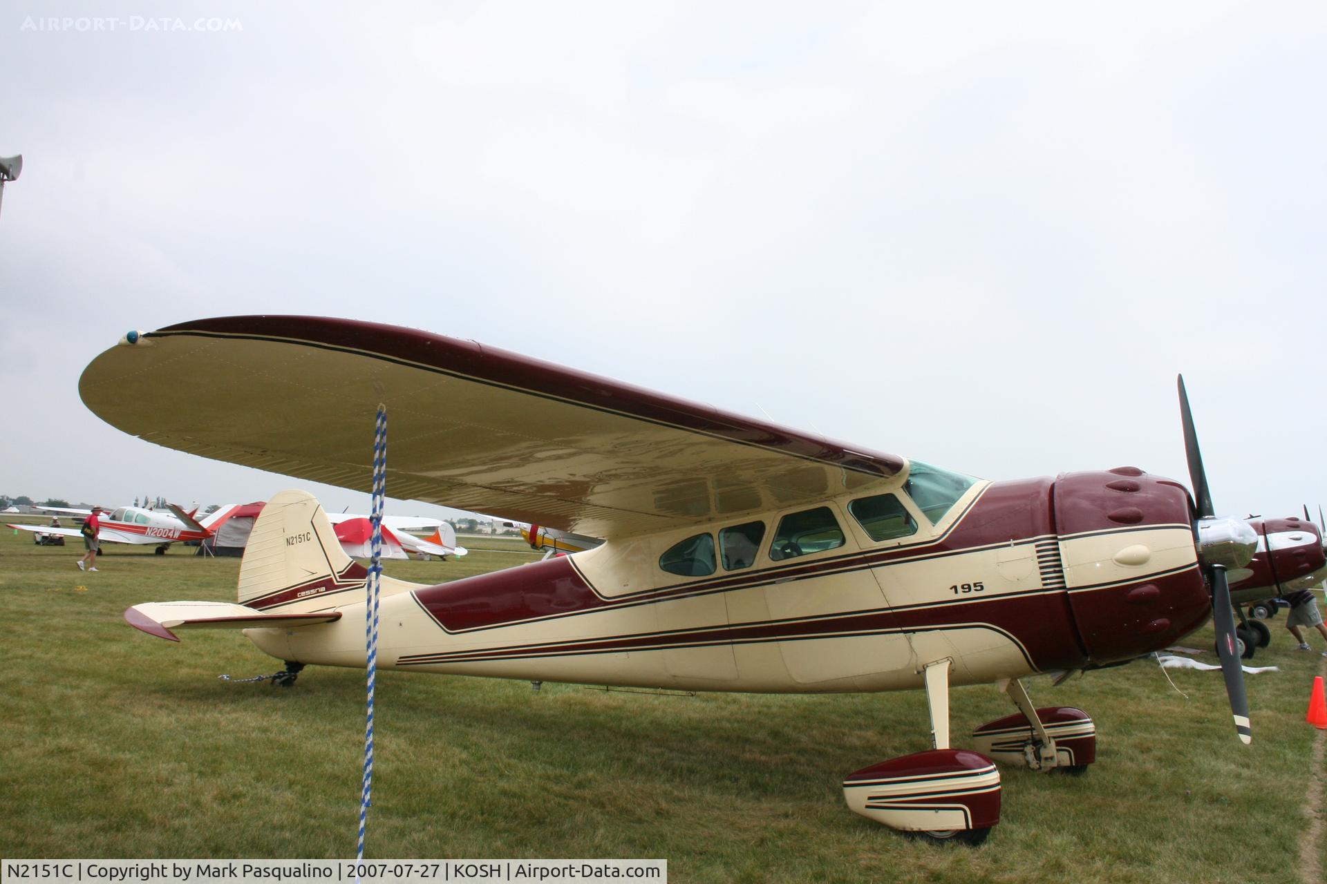 N2151C, 1954 Cessna 195B Businessliner C/N 16136, Cessna 195