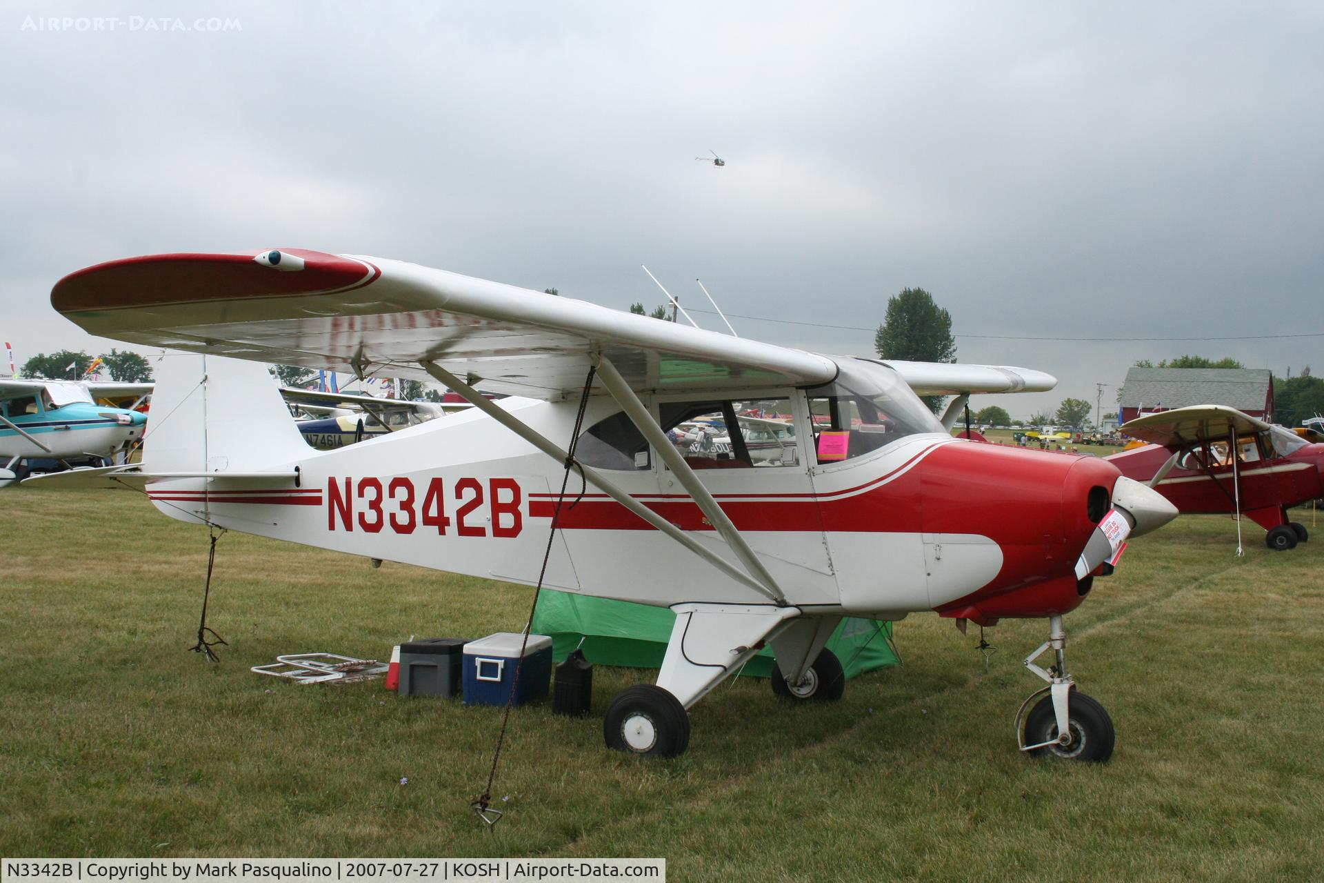 N3342B, 1954 Piper PA-22-135 Tri-Pacer C/N 22-2157, Piper PA-22-135